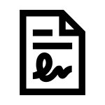 File Contract Solid SVG Icon